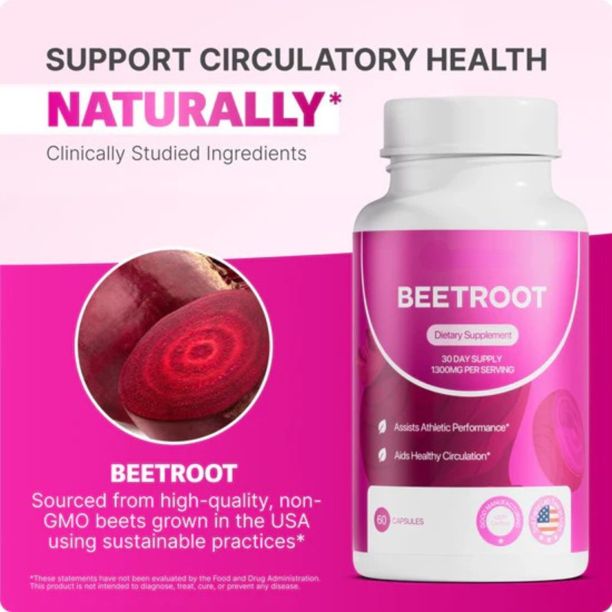 Herbitta Beetroot — 1,300mg of Pure Circulation Support in Every Serving* - Herbitta