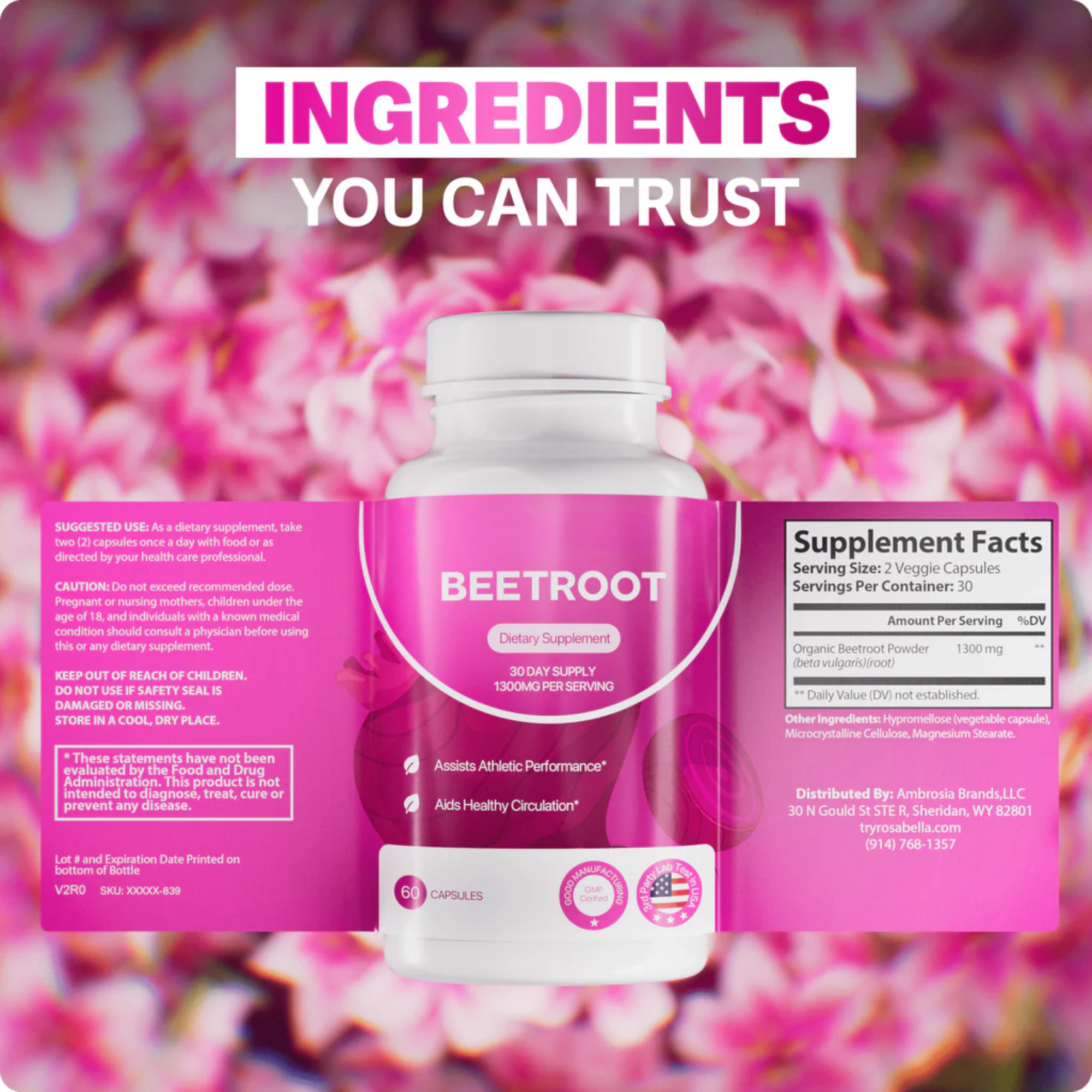 Herbitta Beetroot — 1,300mg of Pure Circulation Support in Every Serving* - Herbitta